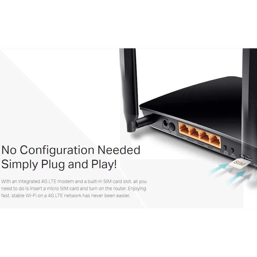 TP-Link TL-MR150 300Mbps Wireless N 4G LTE Router - Image 6
