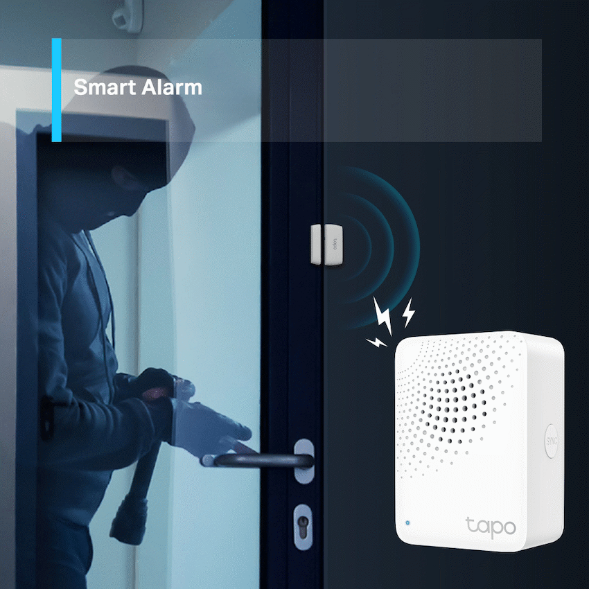 TP-Link Tapo H100 Smart Wi-Fi 868mhz Hub with Chime - Image 7