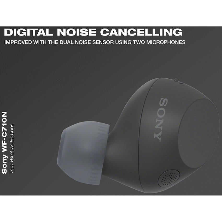 Sony WF-C710N True Wireless Earbuds (Black) - Image 7