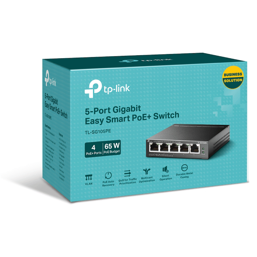 TP-Link TL-SG105PE 5-Port Gigabit Easy Smart Switch with 4-Port PoE+ - Image 7