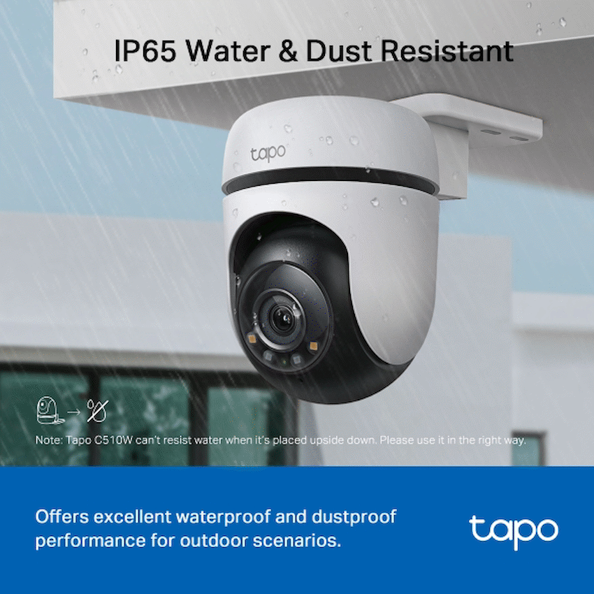 TP-Link Tapo C510W 2K Outdoor Pan/Tilt Security WiFi Camera - Image 7