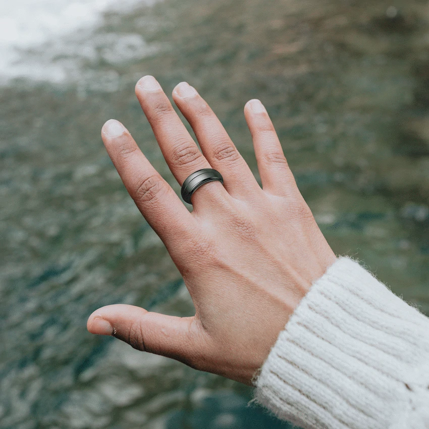 Volkano Ring Series Smart Ring with Charge Case - Black 18.9mm - Image 7