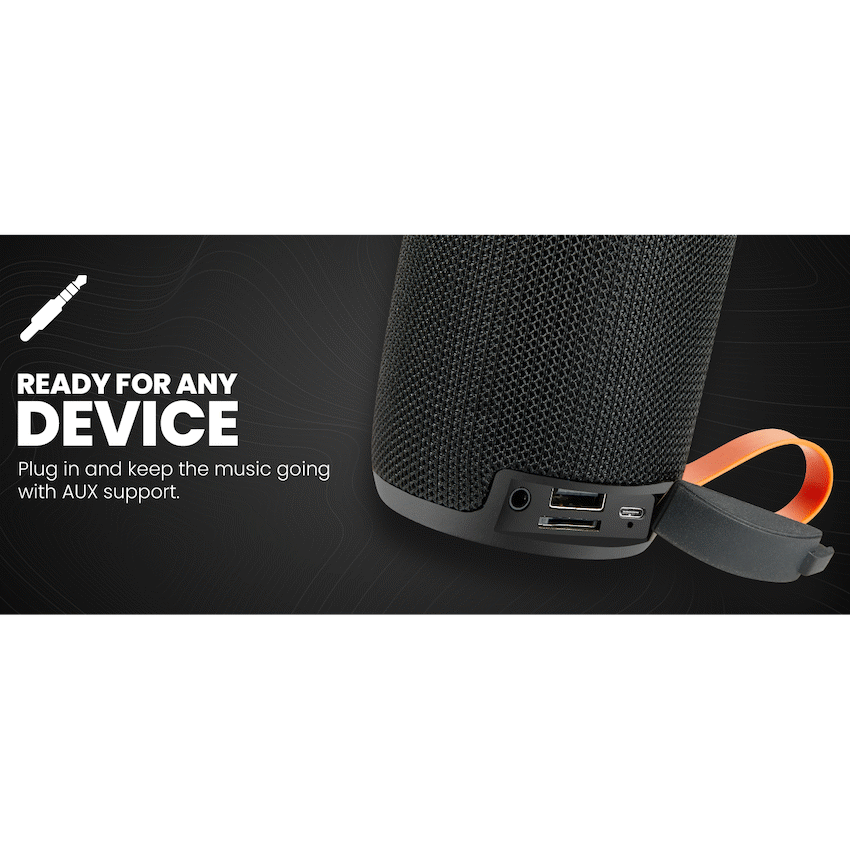 Volkano Stun 2.0 Series Bluetooth Speaker - Black - Image 7