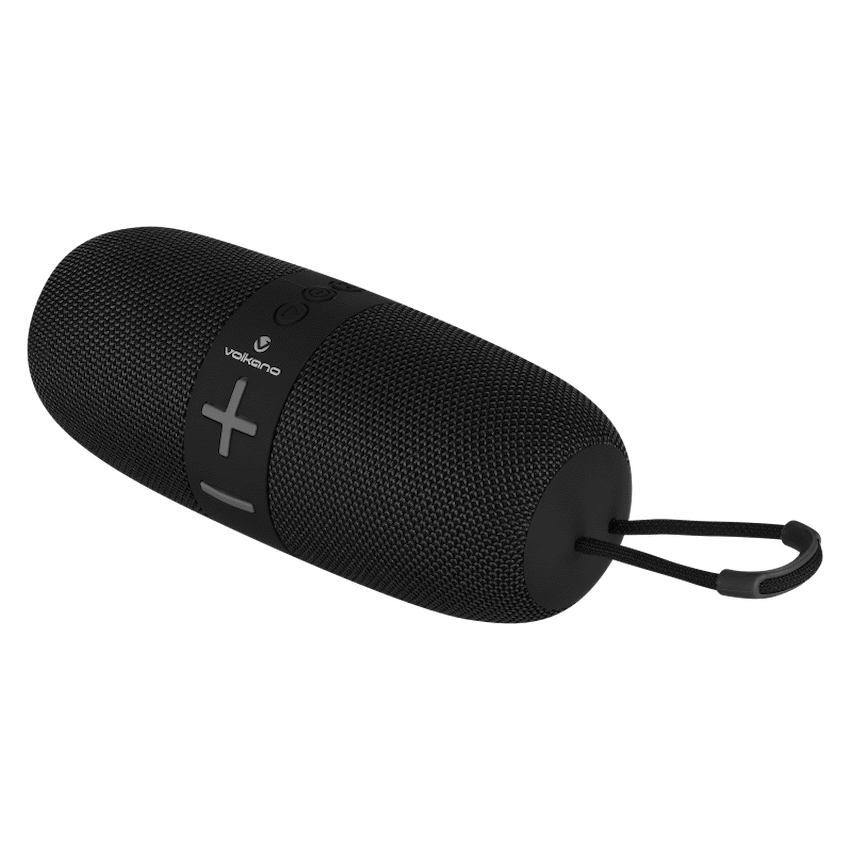 Volkano Flow Series Portable Bluetooth Speaker - Black with Grey Buttons - Image 7