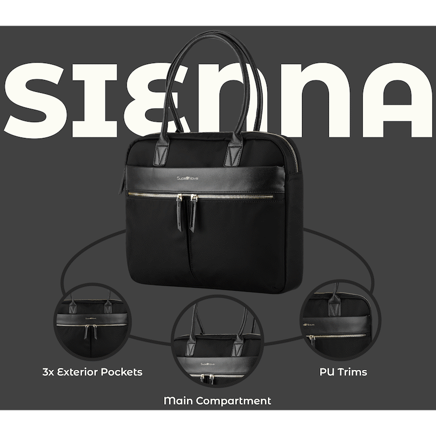 SupaNova Sienna 14.1' Ladies Laptop Bag - Black - Image 7