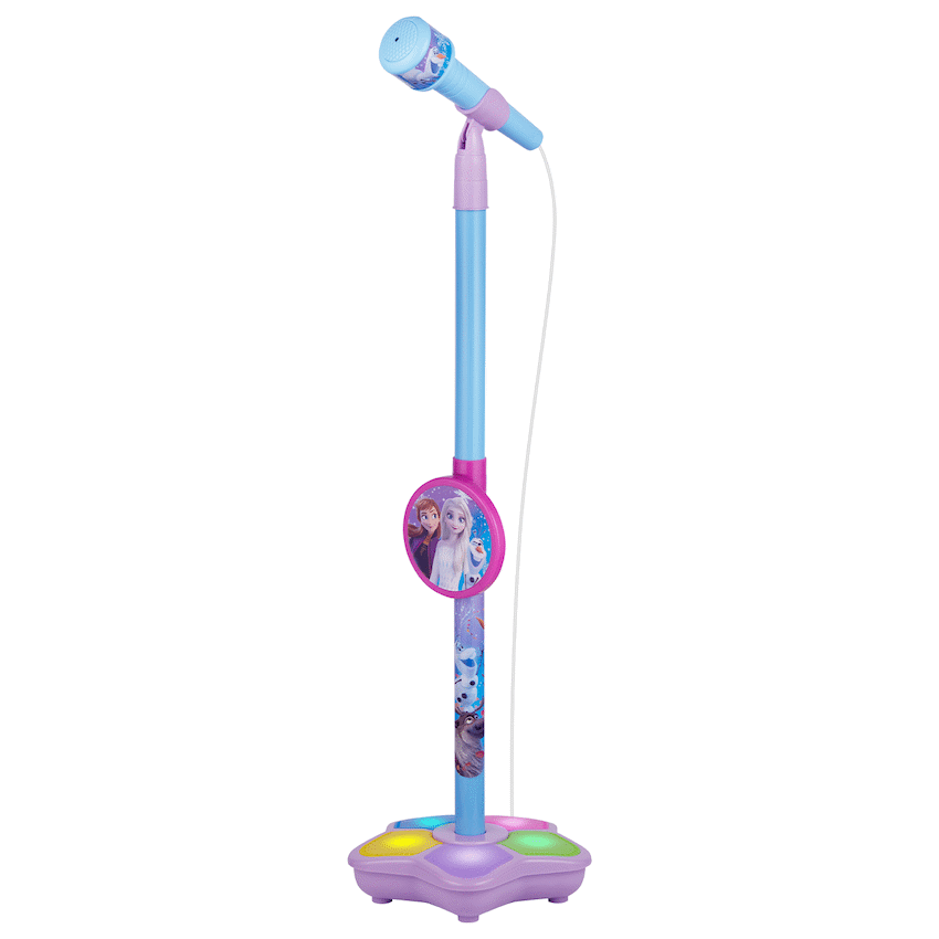 Disney Frozen Auxiliary Star Karaoke Microphone Stand with Colourful Lights - Image 7