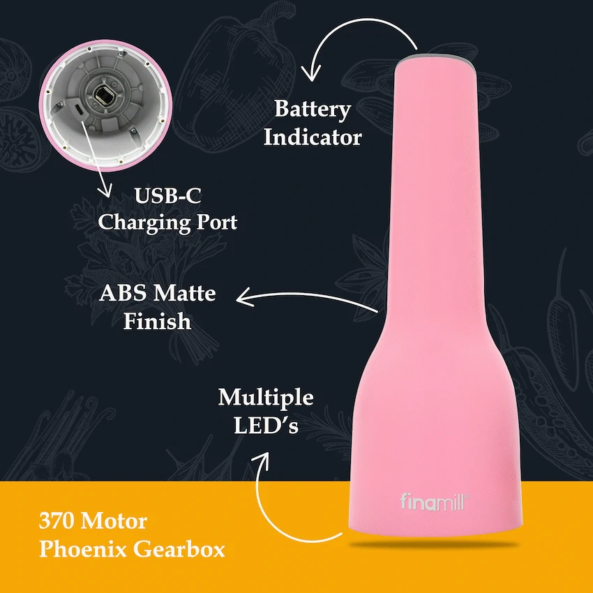 FINAMILL RECHARGEABLE grinder - Pink - Image 7