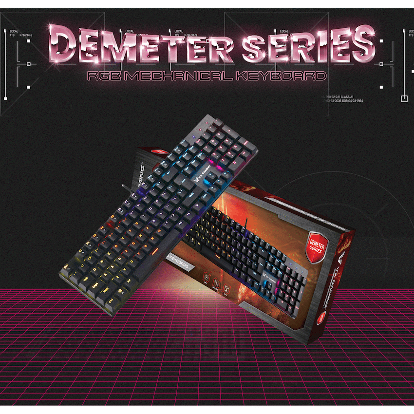 VX Demeter Series Mechanical Keyboard with Full RGB Lighting - Image 7