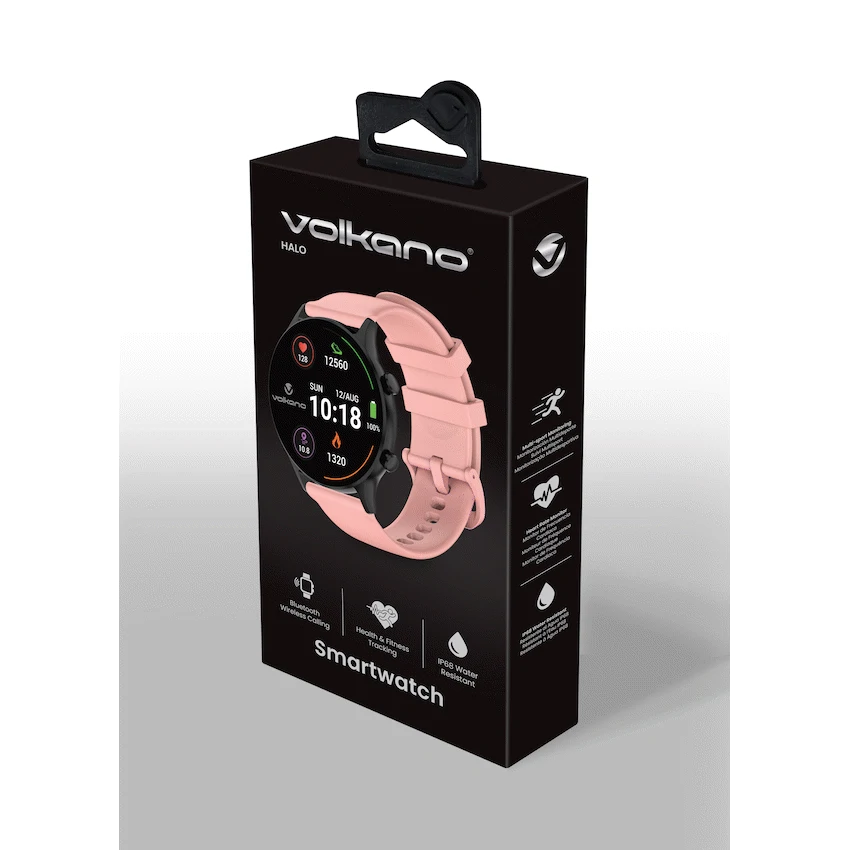 Volkano Halo Series Smartwatch - Coral Pink - Image 7