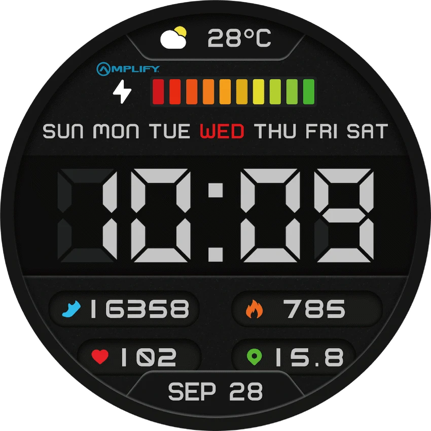 Amplify Compete Series Smart Watch - Gold - Image 2
