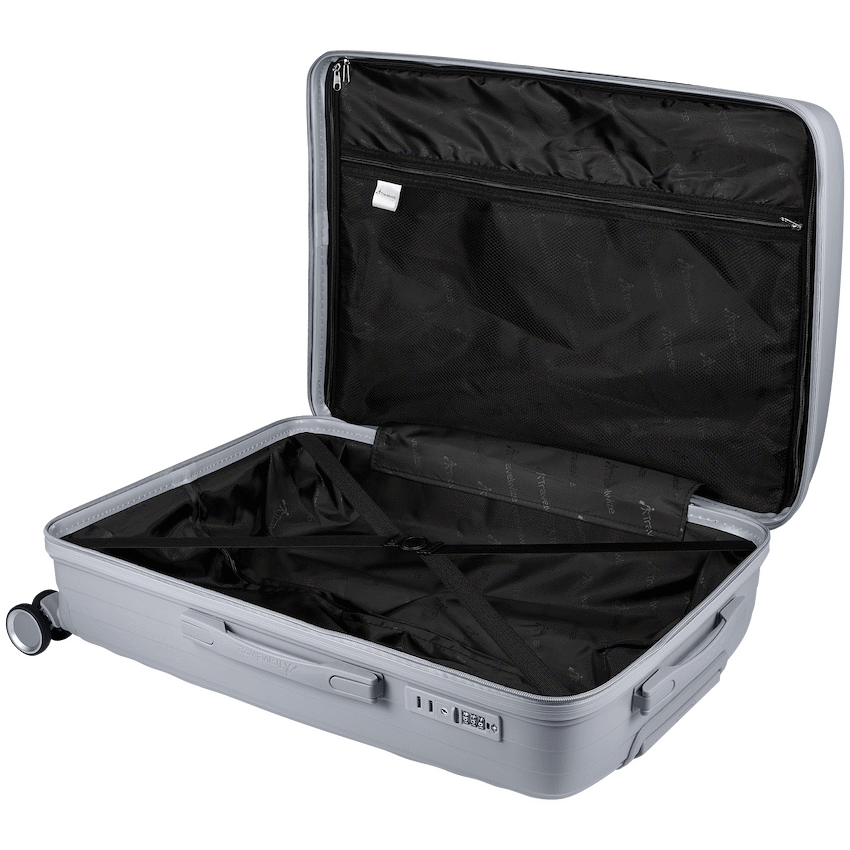 Travelwize Ripple PP 4-Wheel Spinner 65cm Luggage - Platinum - Image 8