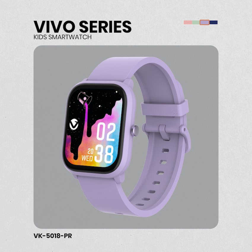 Volkano Vivo Series Kids Smart Watch - Lilac Purple - Image 8
