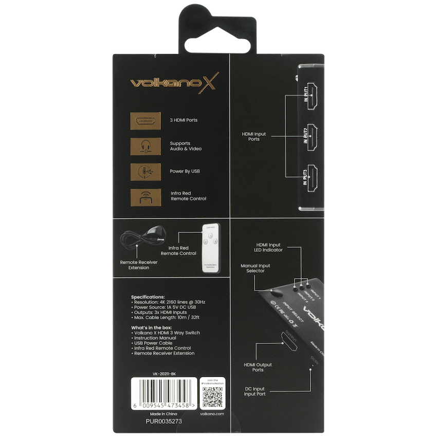VolkanoX Define Series HDMI Switch 3-Way - Image 8