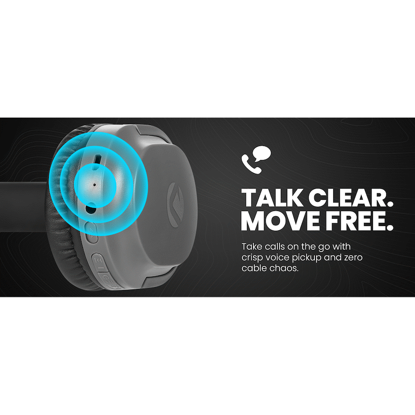 Volkano Pebble Series Bluetooth Headphones - Dark Grey - Image 8