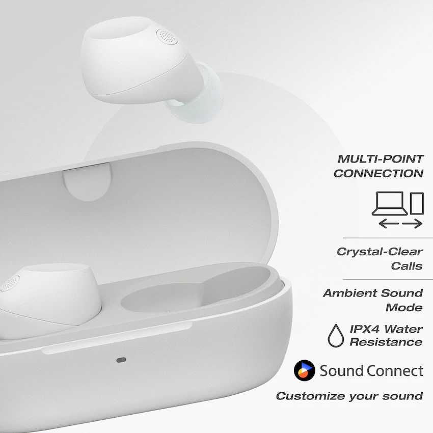 Sony WF-C710N (White) True Wireless Earbuds - Image 8