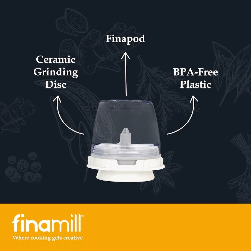Finamill Battery-Operated Grinder - Midnight Black - Image 8
