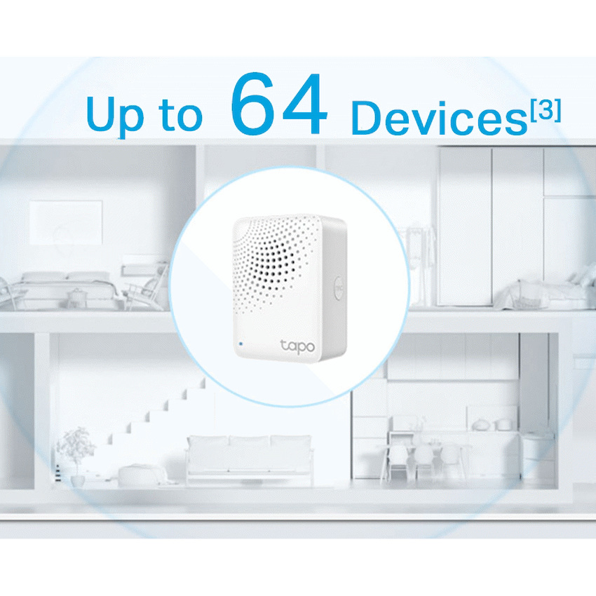 TP-Link Tapo H100 Smart Wi-Fi 868mhz Hub with Chime - Image 8