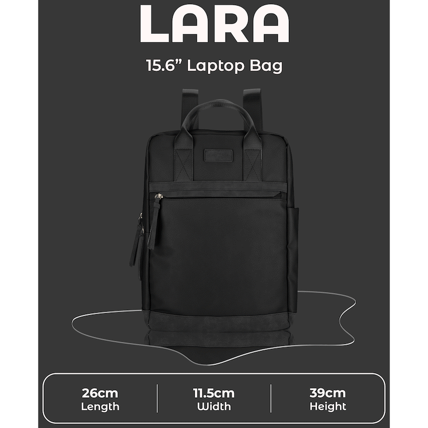 SupaNova Lara 15.6" Laptop Backpack - Black - Image 8