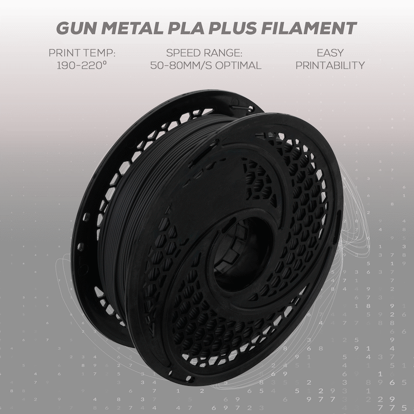 SA Filament Silk PLA Plus Filament 1kg - Gun Metal - Image 6