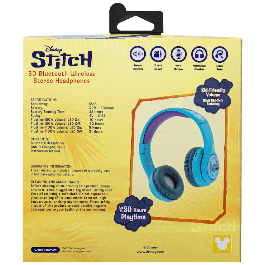 Disney Stitch 3D Bluetooth Headphones - Image 9