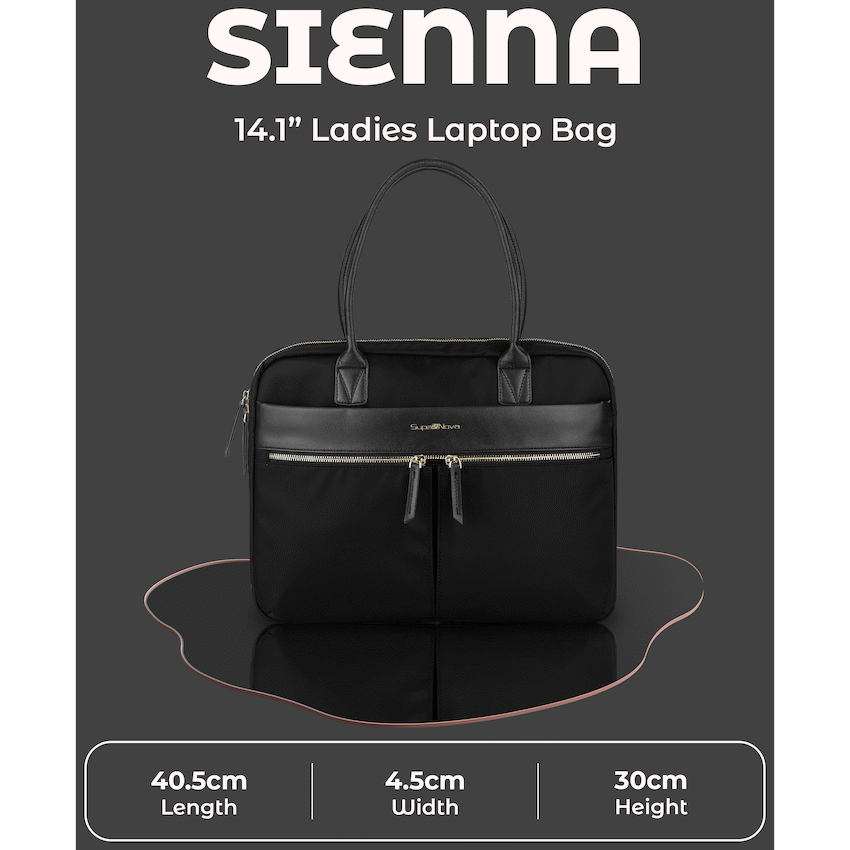 SupaNova Sienna 14.1' Ladies Laptop Bag - Black - Image 9
