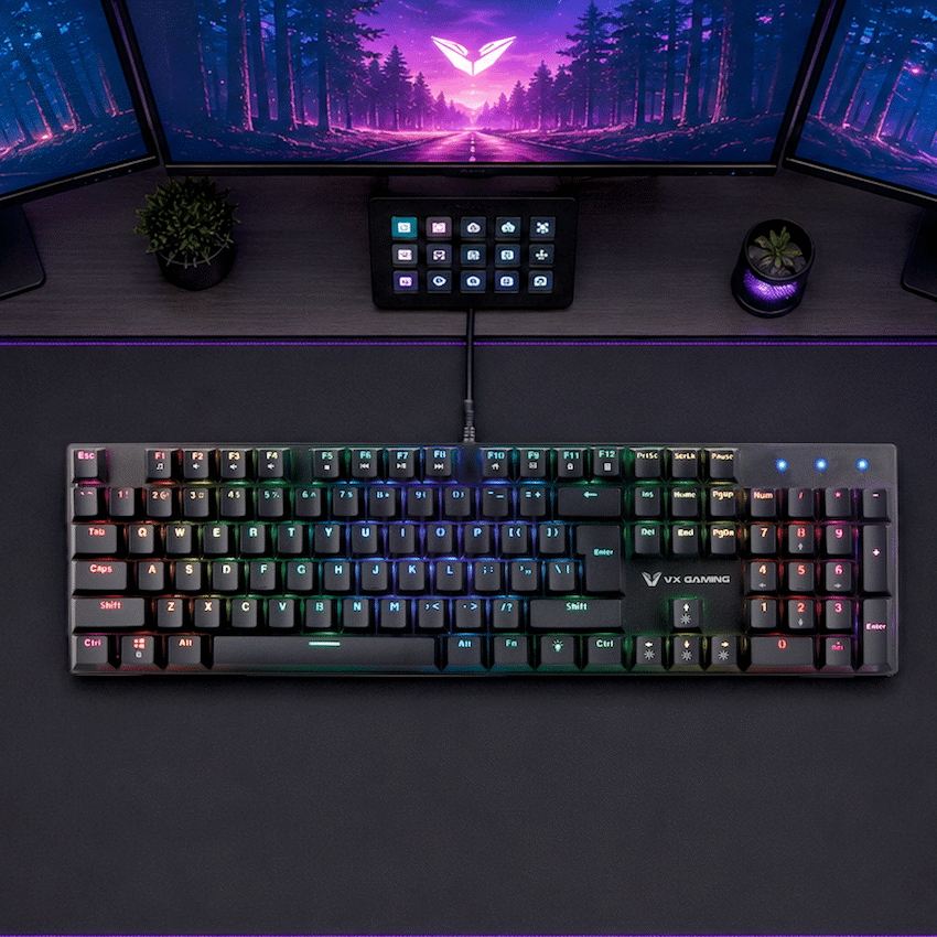 VX Demeter Series Mechanical Keyboard with Full RGB Lighting - Image 2