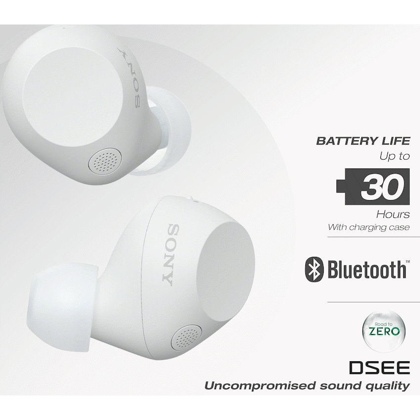 Sony WF-C710N (White) True Wireless Earbuds - Image 9