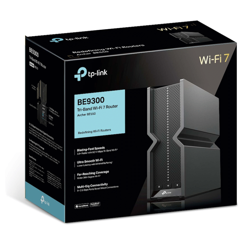 TP-Link Archer BE550 BE9300 Tri-Band Wi-Fi 7 Router - Image 9
