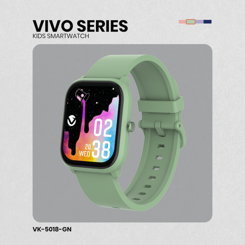 Volkano Vivo Series Kids Smart Watch - Sage Green - Image 9