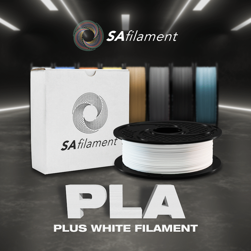 SA Filament Silk PLA Plus Gloss Filament 1kg - White - Image 9
