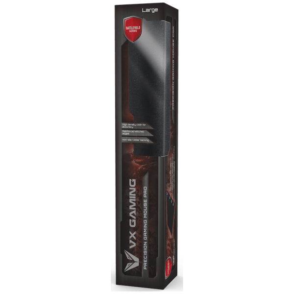 VX Gaming Battlefield series gaming mousepad - Extra large black/red - 550mm