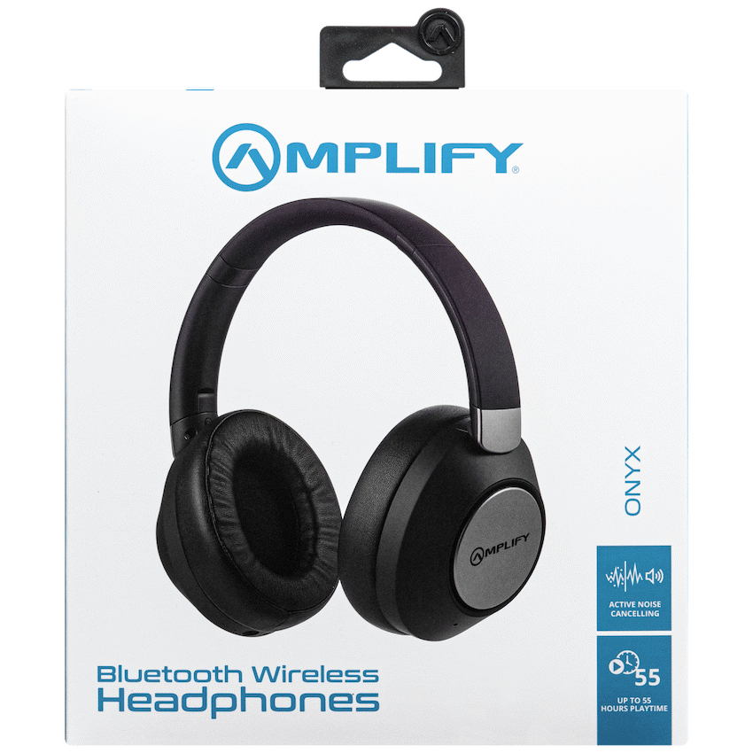Amplify Onyx Bluetooth Wireless Headphones with ANC - Black - Image 5
