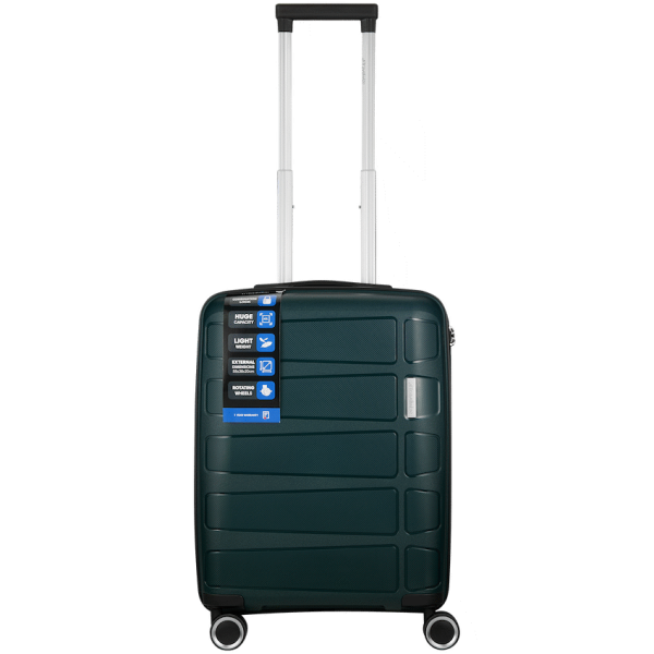 Travelwize Tourer PP 55cm 4-wheel Spinner Luggage Petrol