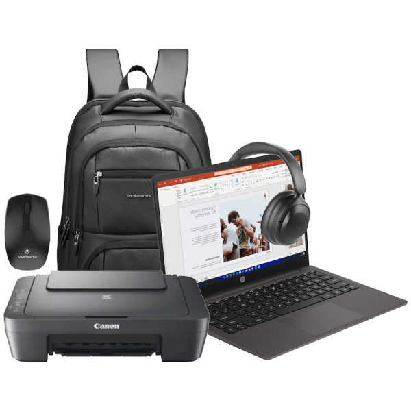 HP Laptop CU3K6ES#ACQ - 245 G10 14-inch 8GB/256GB Win11 Printer+Bag+Mouse+Headphone