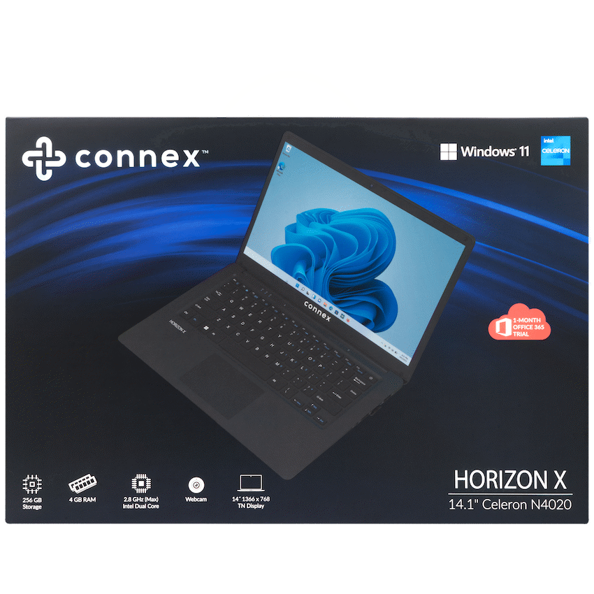 Horizon X Laptop- Connex 14" Celeron N4020 4/256 SSD W11H - BK - Image 10
