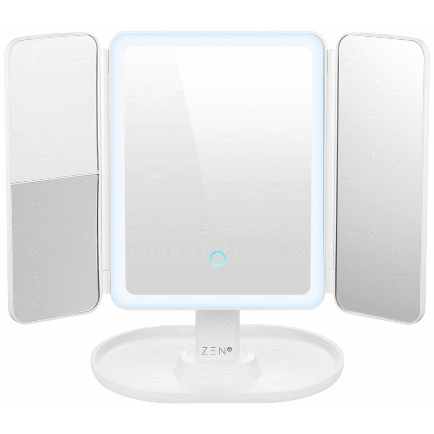 ZEN Selene Series Detachable Trifold Makeup Mirror - White - Image 2