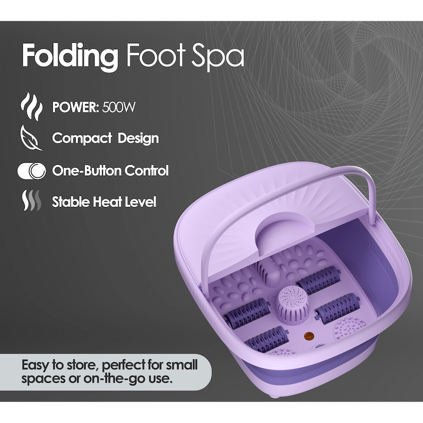 Elektra Folding Foot Spa Purple - Image 2