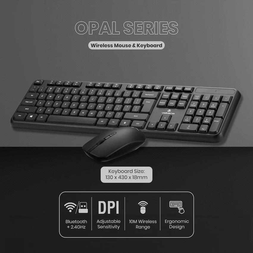 Volkano Opal Series Wireless Keyboard and Mouse Combo - Image 6