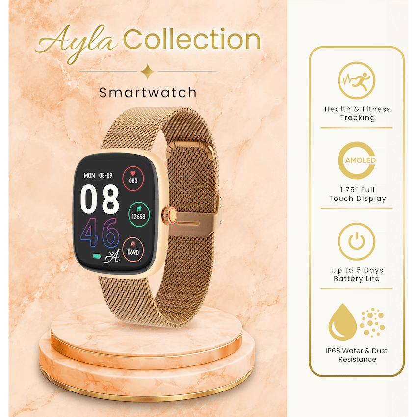 Volkano Ayla Collection Smartwatch with Milanese Strap - Image 3