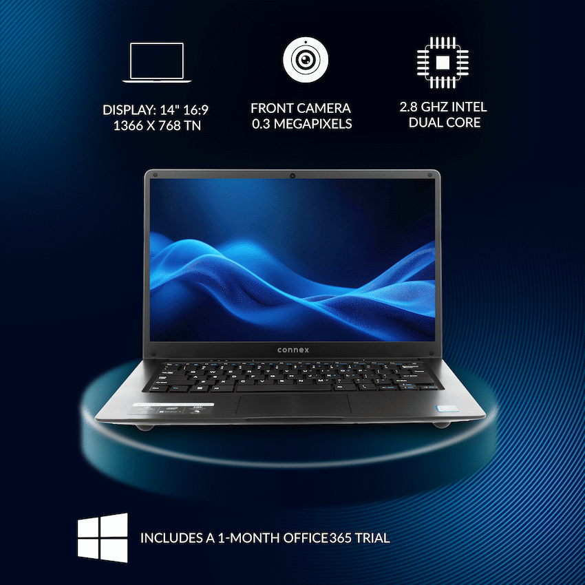 Horizon X Laptop- Connex 14" Celeron N4020 4/256 SSD W11H - BK - Image 3