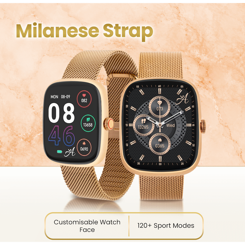 Volkano Ayla Collection Smartwatch with Milanese Strap - Image 4