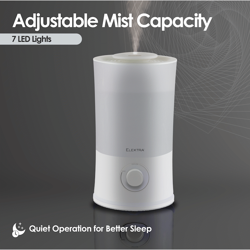 Elektra 2.2L Ultrasonic Humidifier - White - Image 4