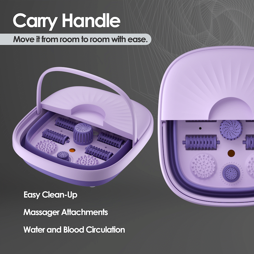 Elektra Folding Foot Spa Purple - Image 4