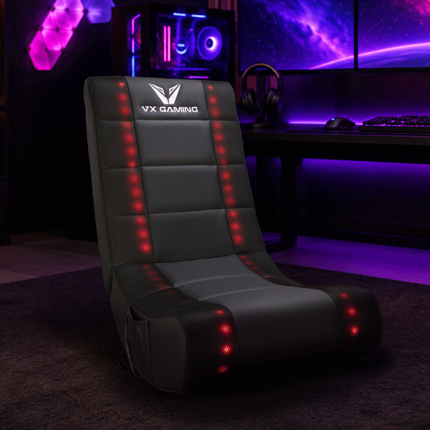VX Gaming Electra Series Rocking Gaming Chair with LED lights - Image 4