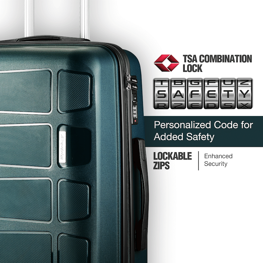 Travelwize Tourer PP 65cm 4-wheel Spinner Luggage Petrol - Image 4
