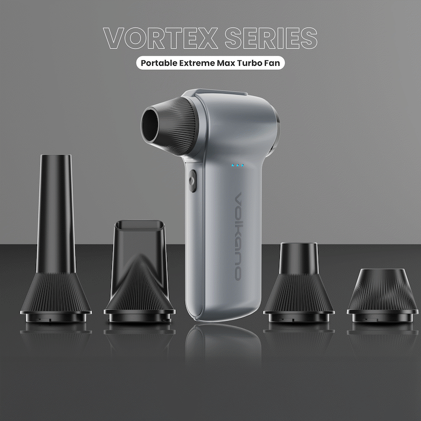 Volkano Vortex Series Portable Extreme Max Turbo Fan - Gun Metal - Image 5