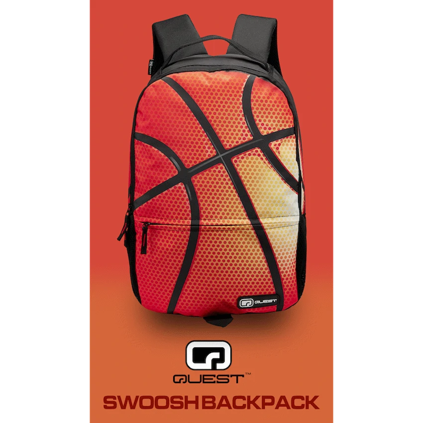 Quest Swoosh Backpack Black - Image 5