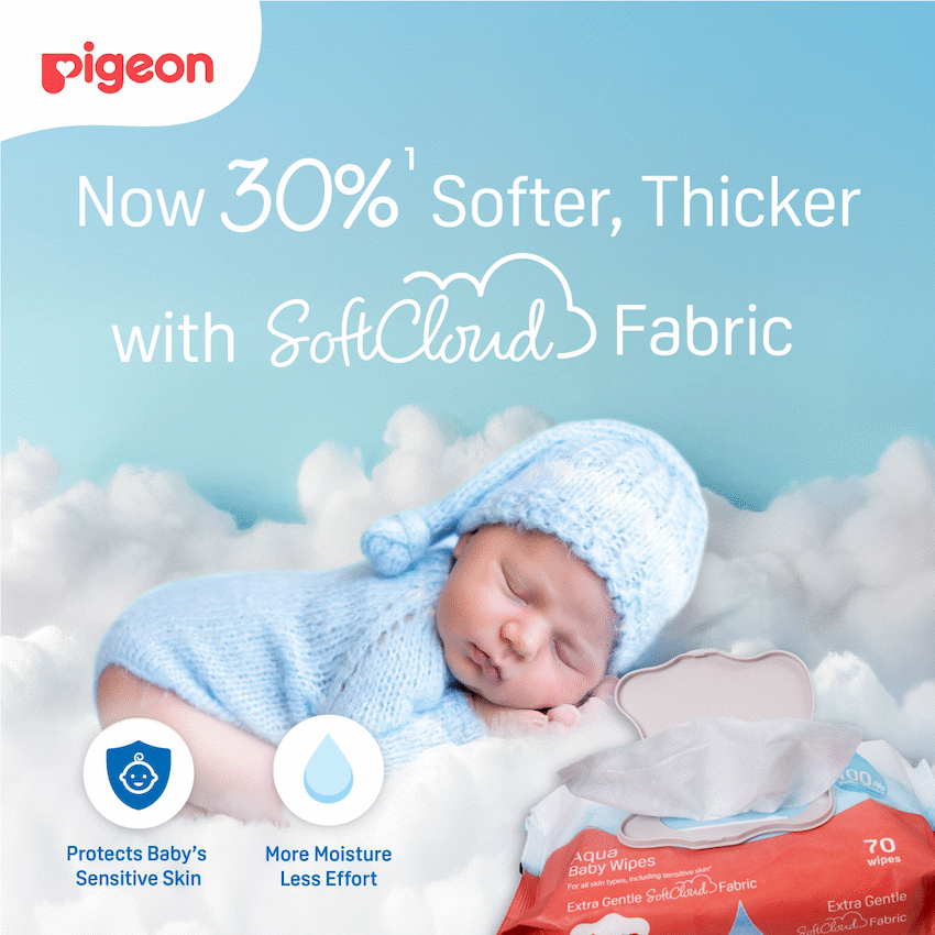 PIGEON AQUA BABY WIPES 70's FLIPTOP - Single - Image 5