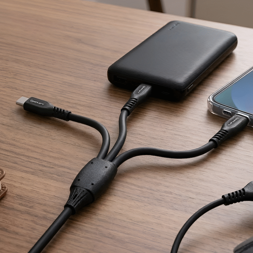 Amplify CoreCharge Series 1.2m 3-in-1 Cable - Black - Image 6