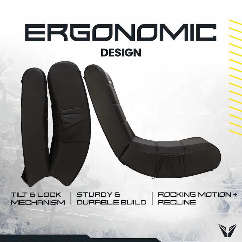 VX Gaming Electra Series Rocking Gaming Chair with LED lights - Image 6